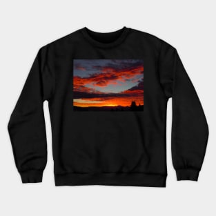 Candy floss clouds at sunset Crewneck Sweatshirt